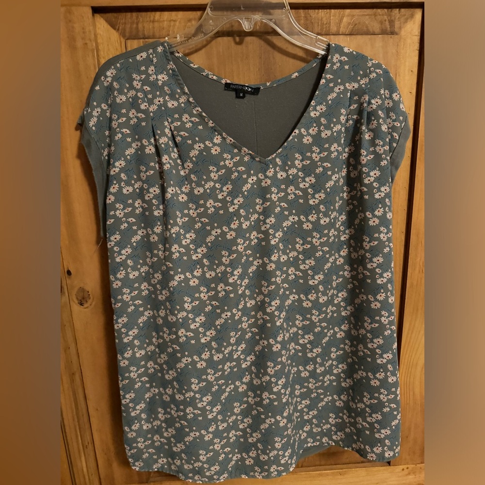 Flowy Floral Blouse with Button Detail